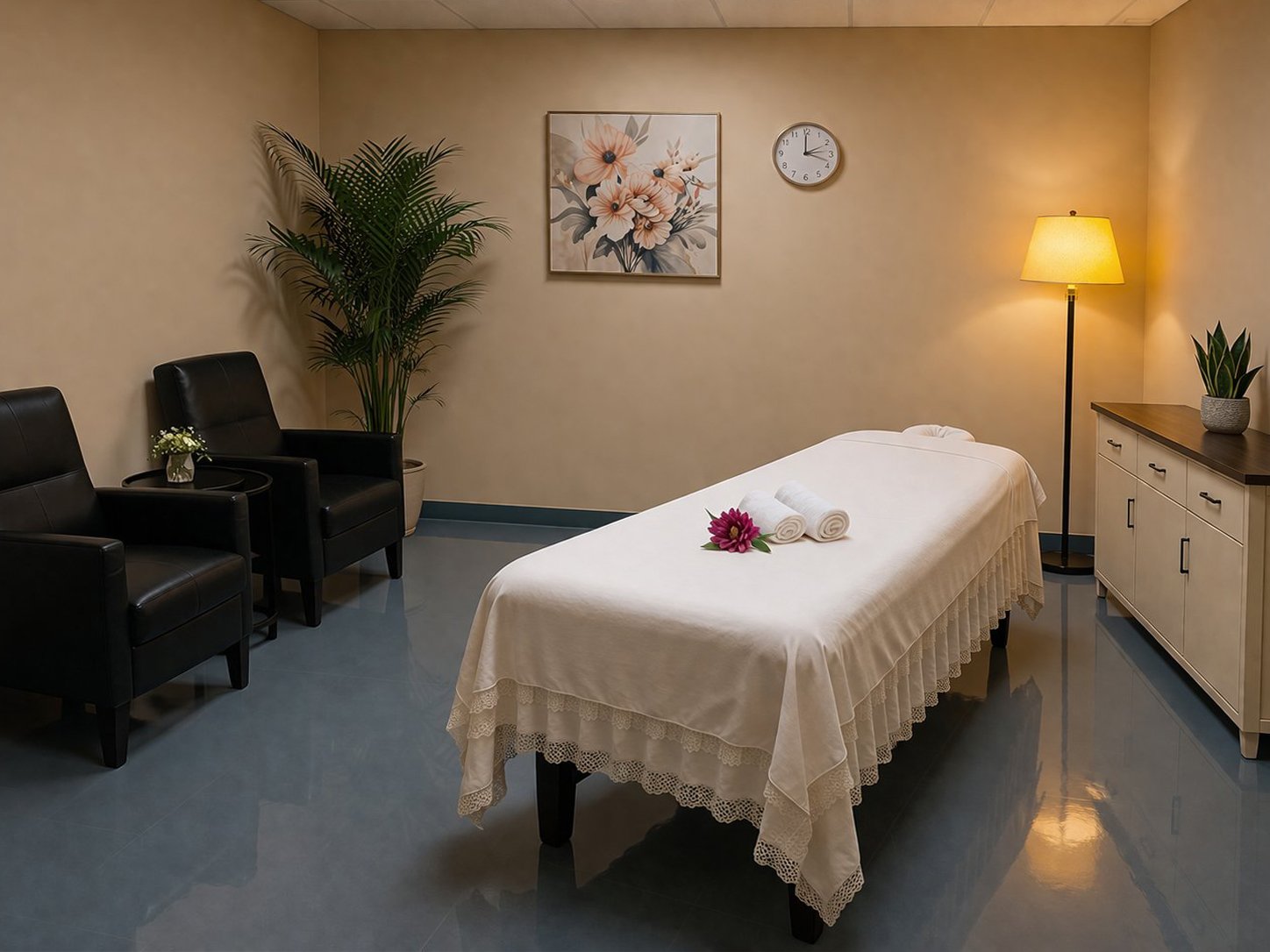 Massage spa interior near Santa Barbara